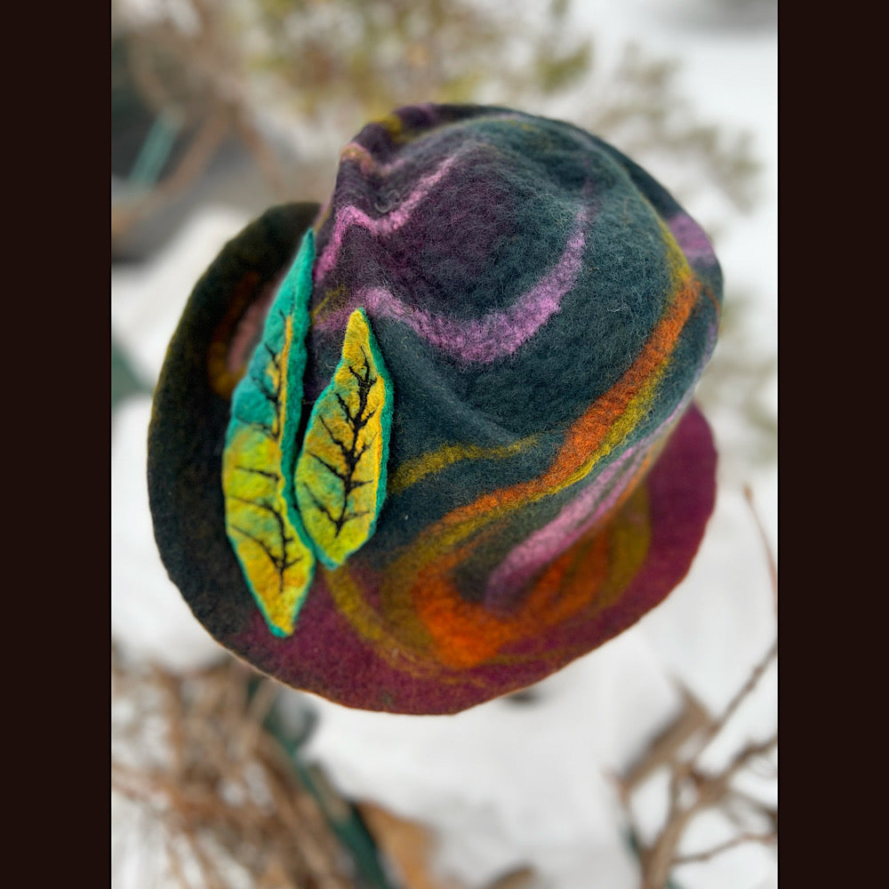 Mini Felted top hat small