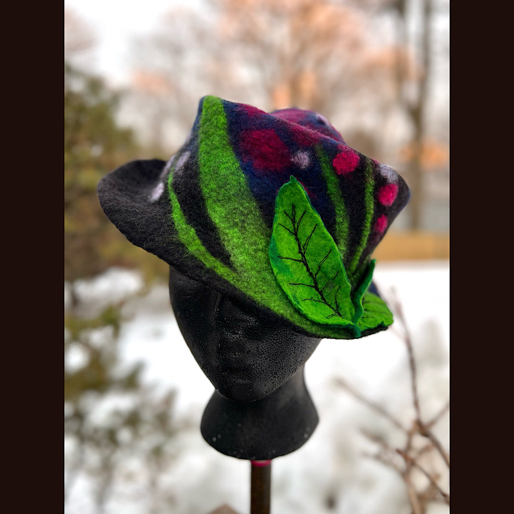 Mini Felted top hat small medium