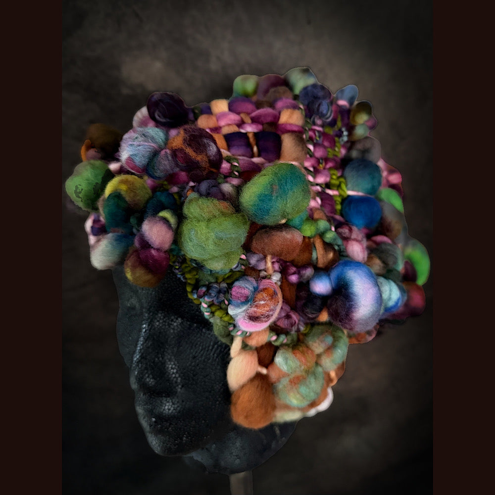 OOAK Handmade wool Woven hat 23” medium