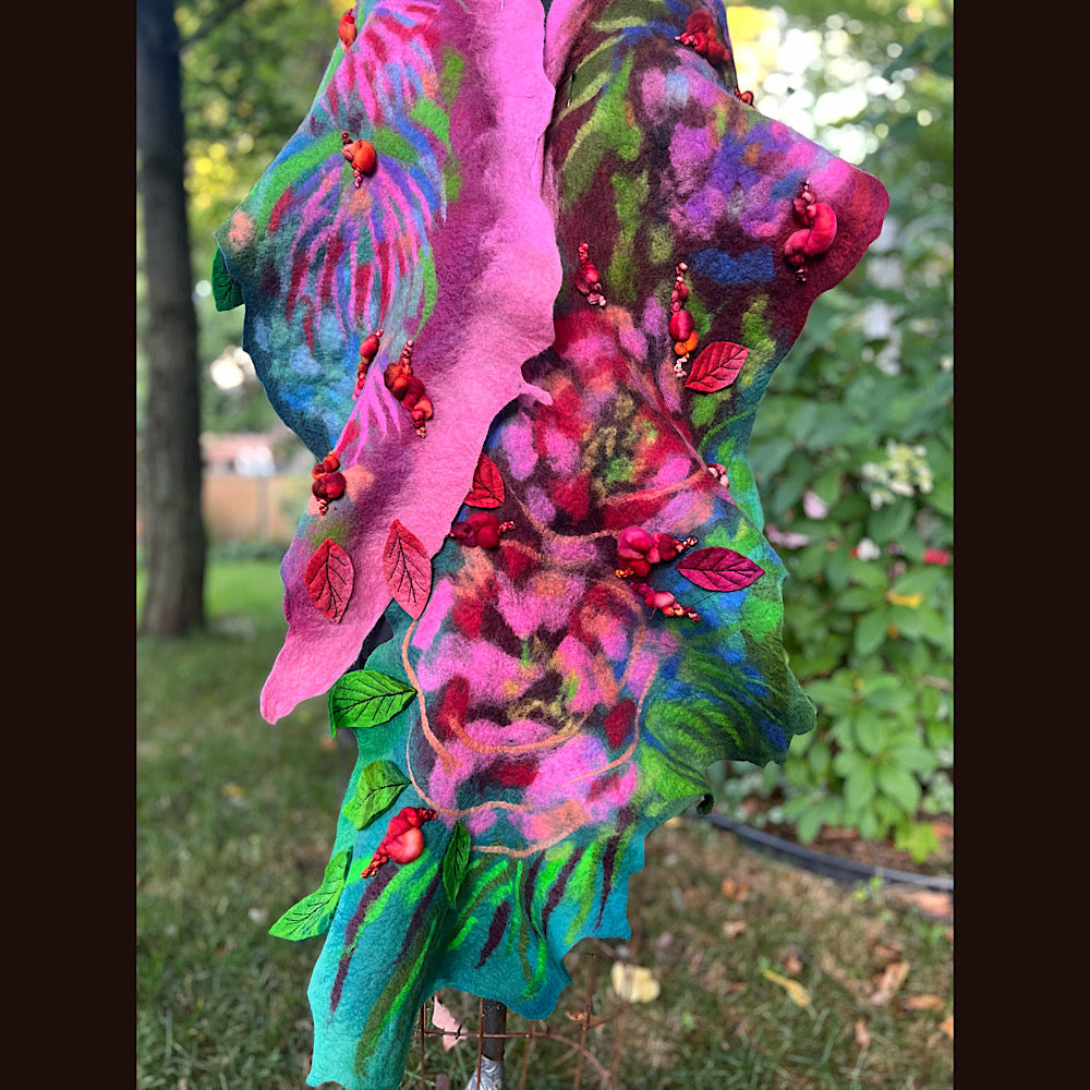 Felted Scarf 86” X 17”