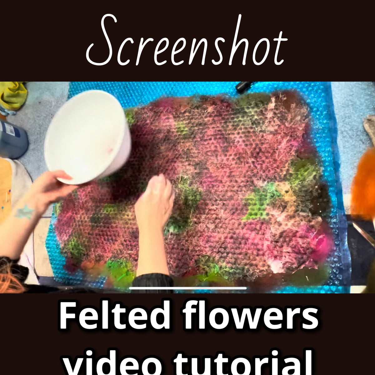 How I felt my flowers video tutorial