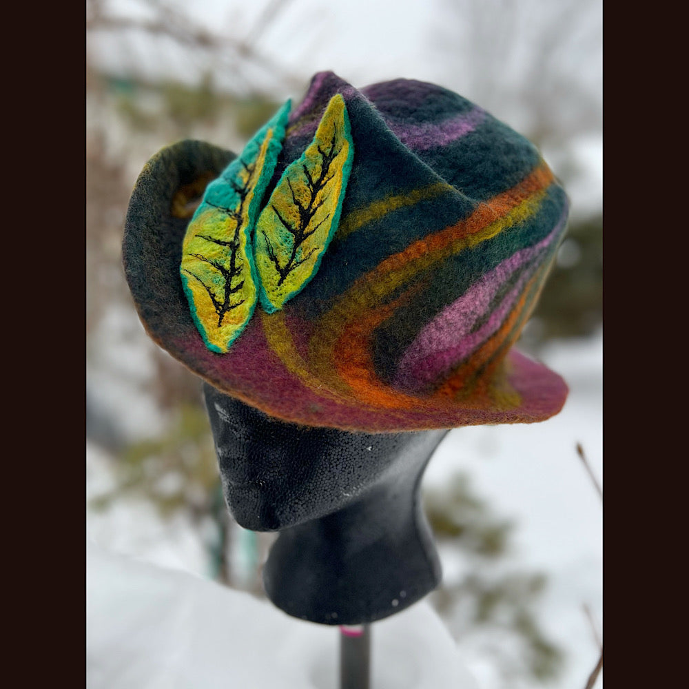 Mini Felted top hat small