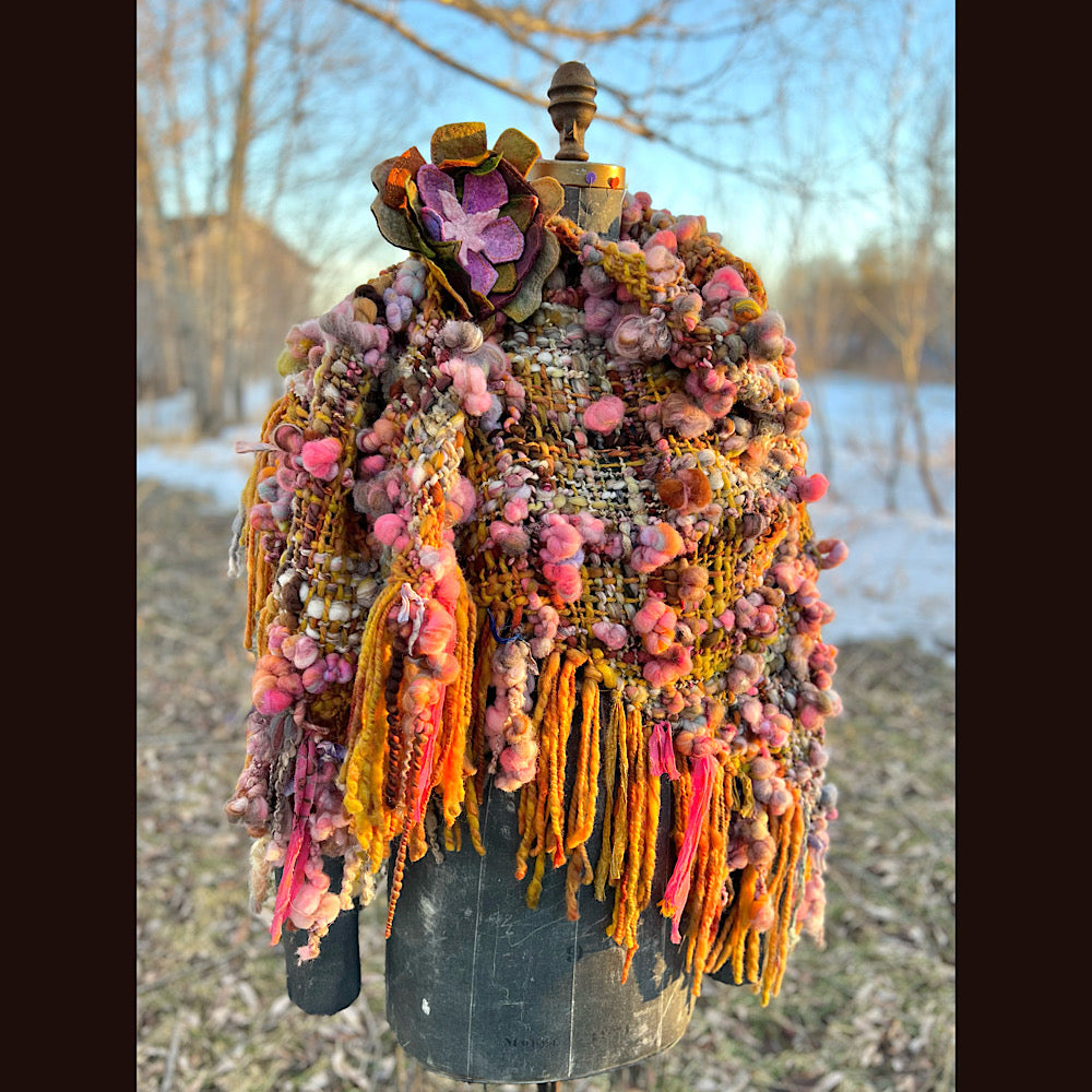 Woven shawl 82” X 37”