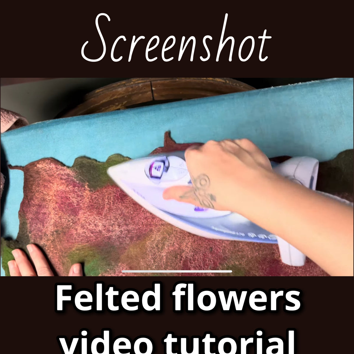 How I felt my flowers video tutorial