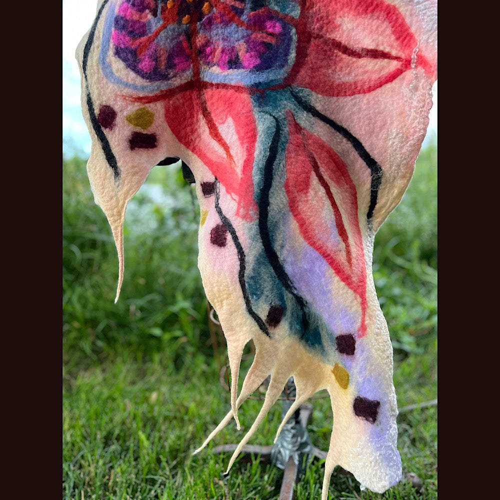 Felted Shawl 92” X 21”