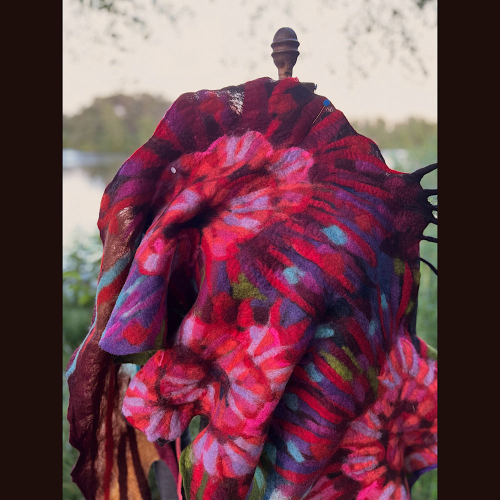 Felted Shawl 118” X 25”