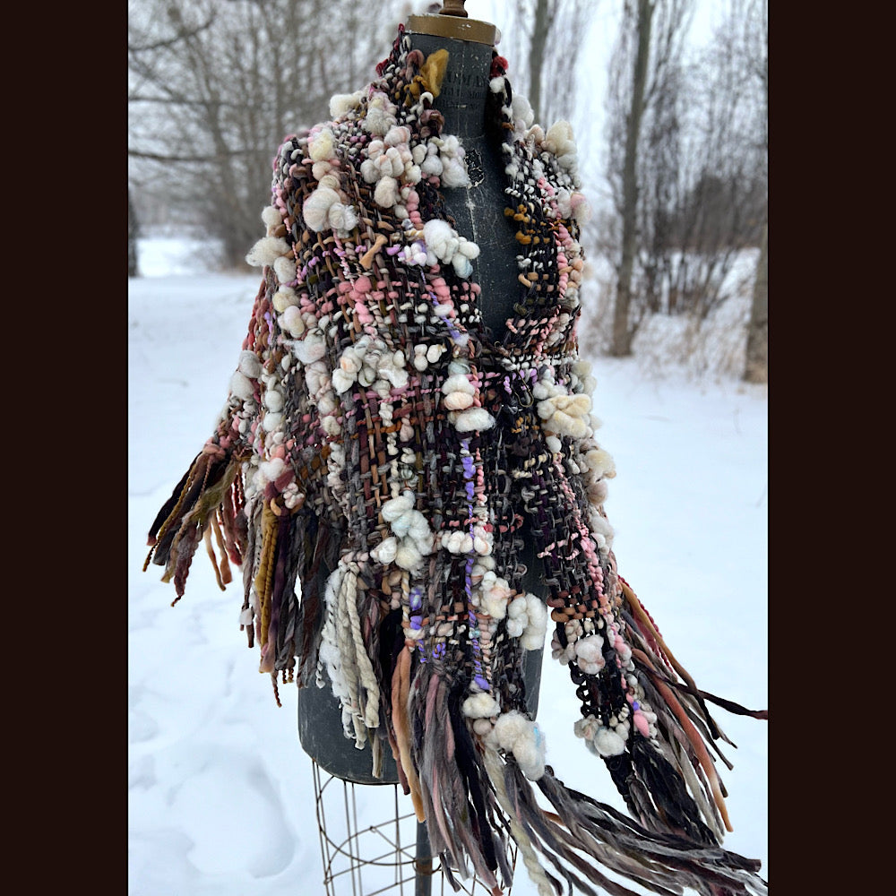 Woven shawl 84”X 34”