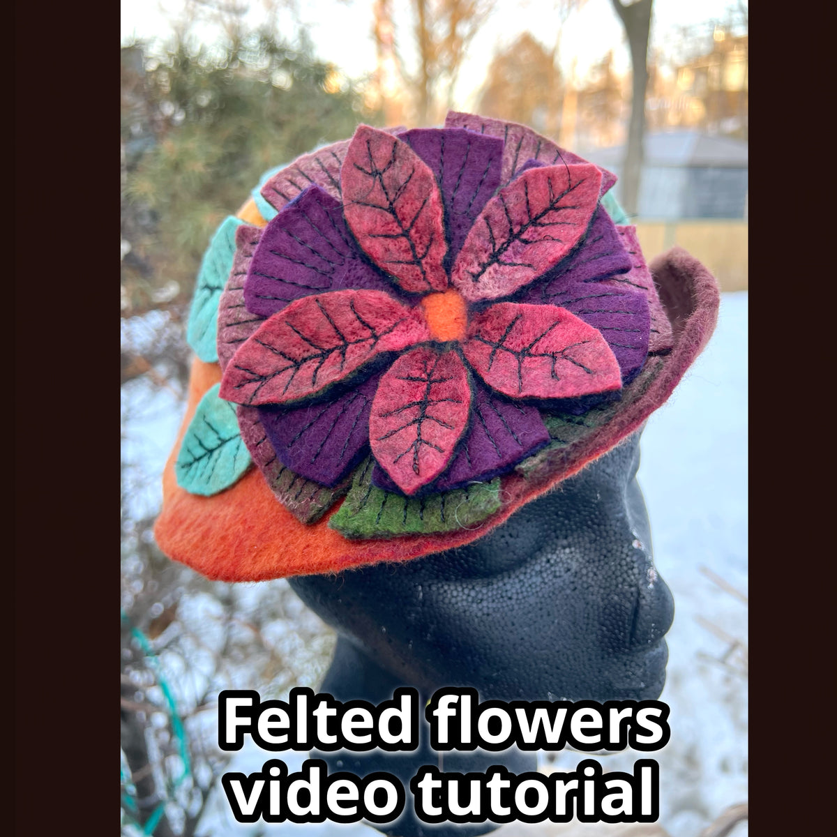 How I felt my flowers video tutorial