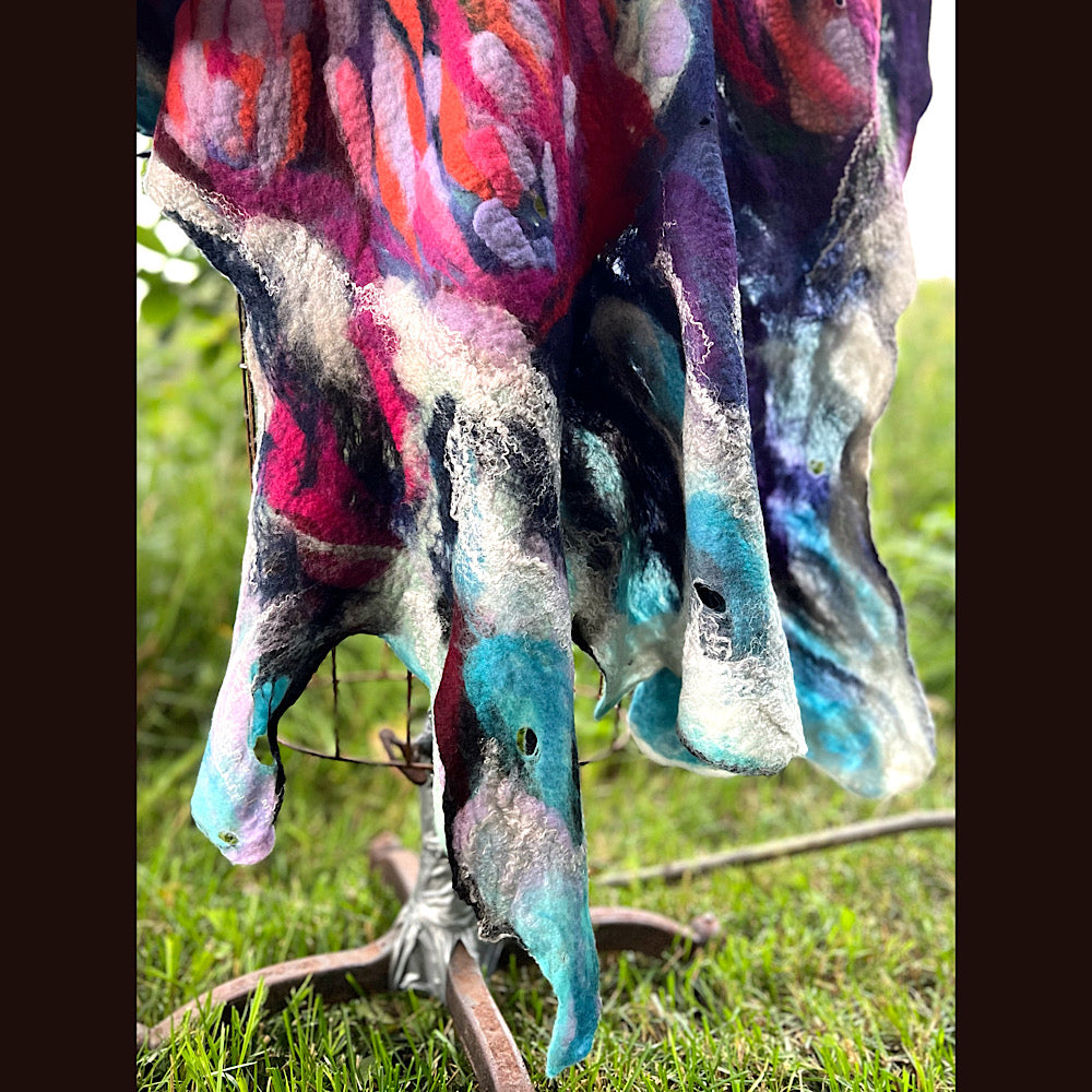 Felted Shawl 90” X 45”