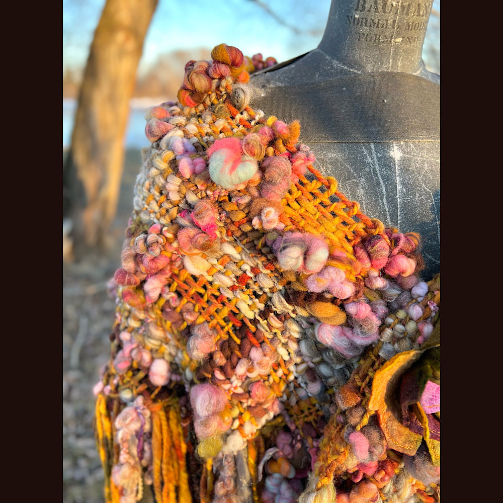 Woven shawl 82” X 37”