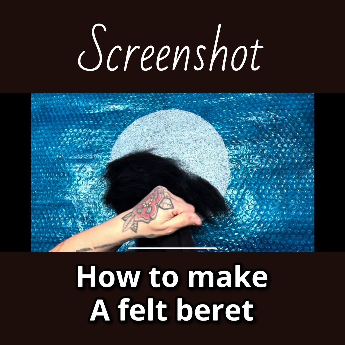How to felt a beret video tutorial