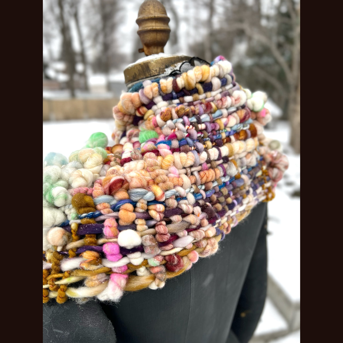 The Golden Rose Scarf 86” X 9”