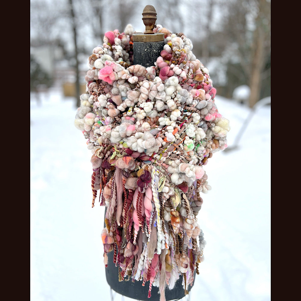 The Golden Rose Scarf 102” X 10” 1.7 pound!