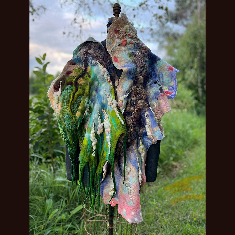 Felted Shawl 90” X 17”