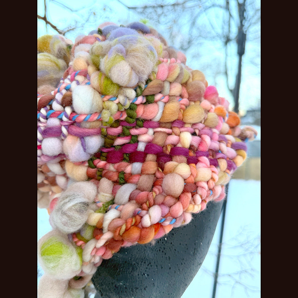 Handmade wool Woven hat 23” medium