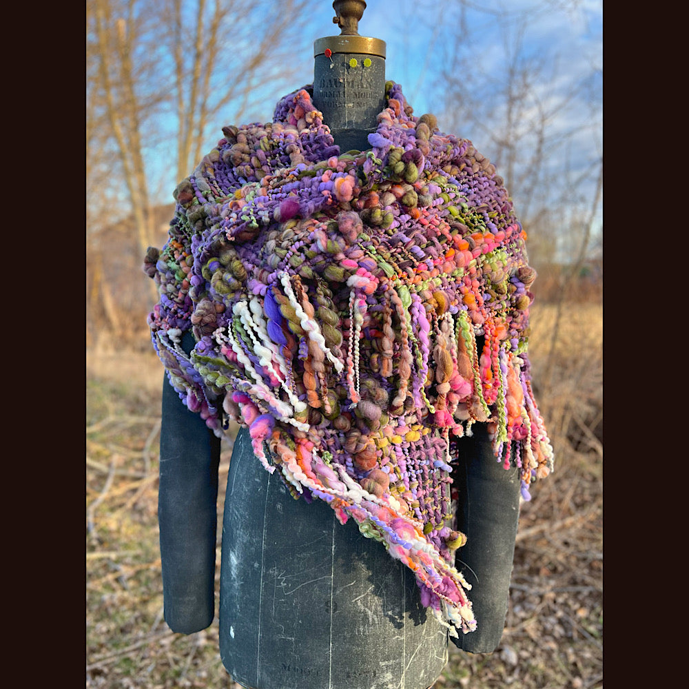 Woven shawl 80” X 34” 1 pound