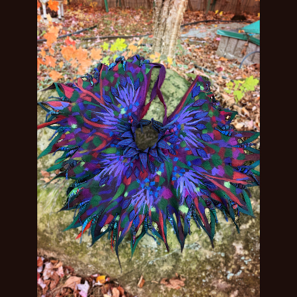 Handmade wool Felted Capelet