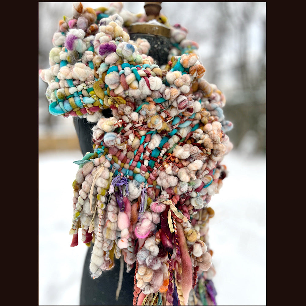 The Golden Rose Scarf 92” X 10”