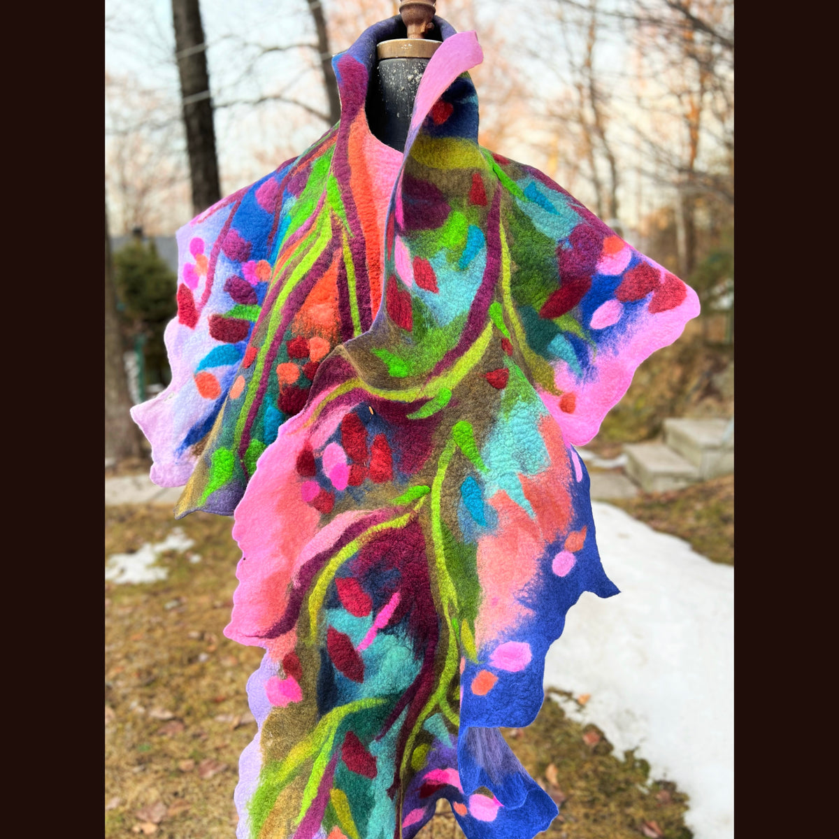 Felted Scarf 76” X 20”