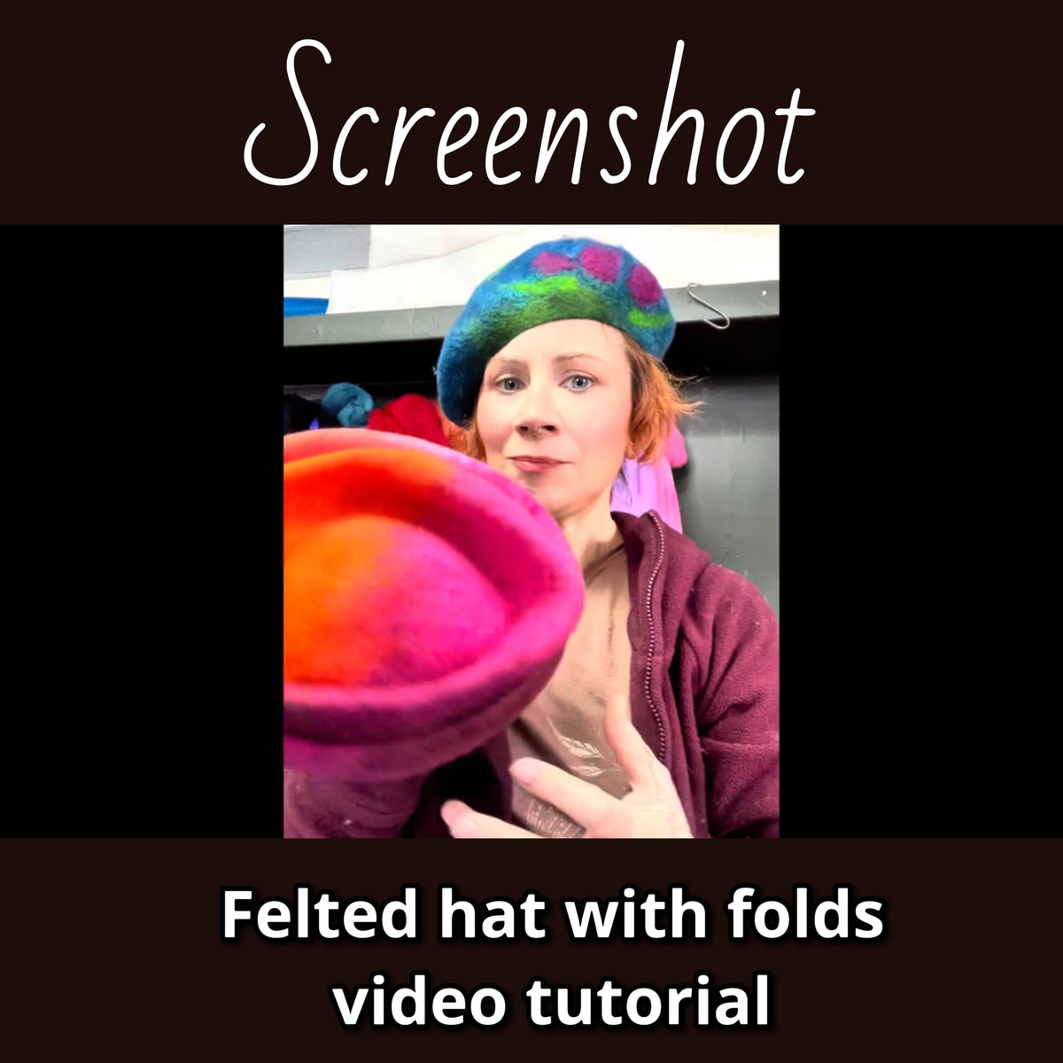 How to felt a hat with folds video tutorial