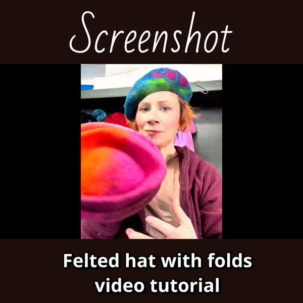 How to felt a hat with folds video tutorial - Mynoush