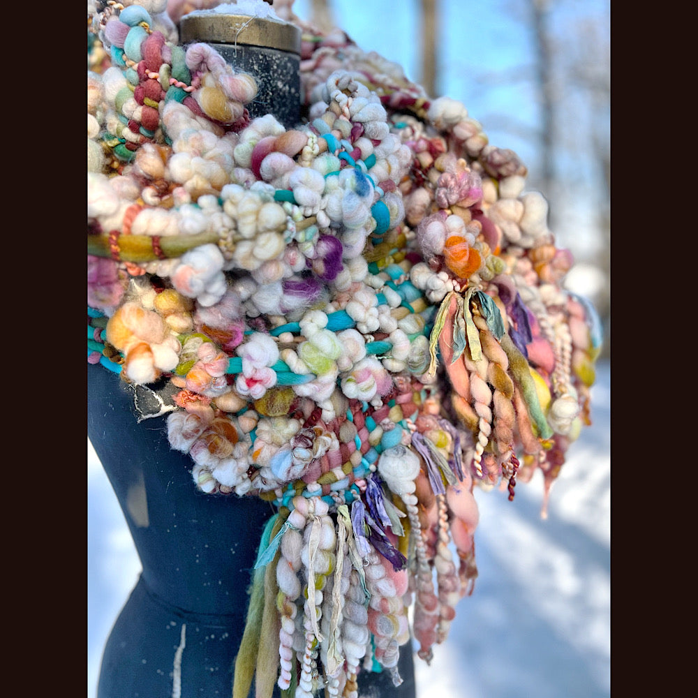 The Golden Rose Scarf 92” X 10”