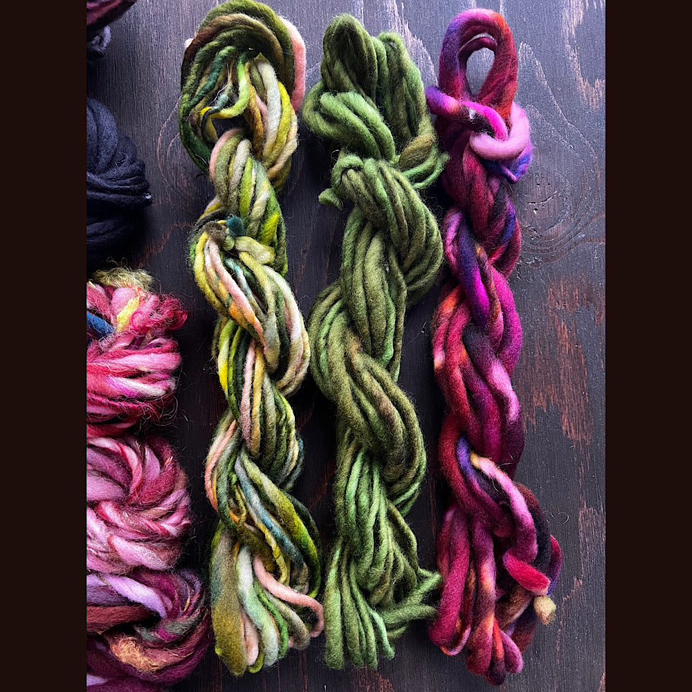 Large lot of art yarn for knitting and crochet  10.8  oz