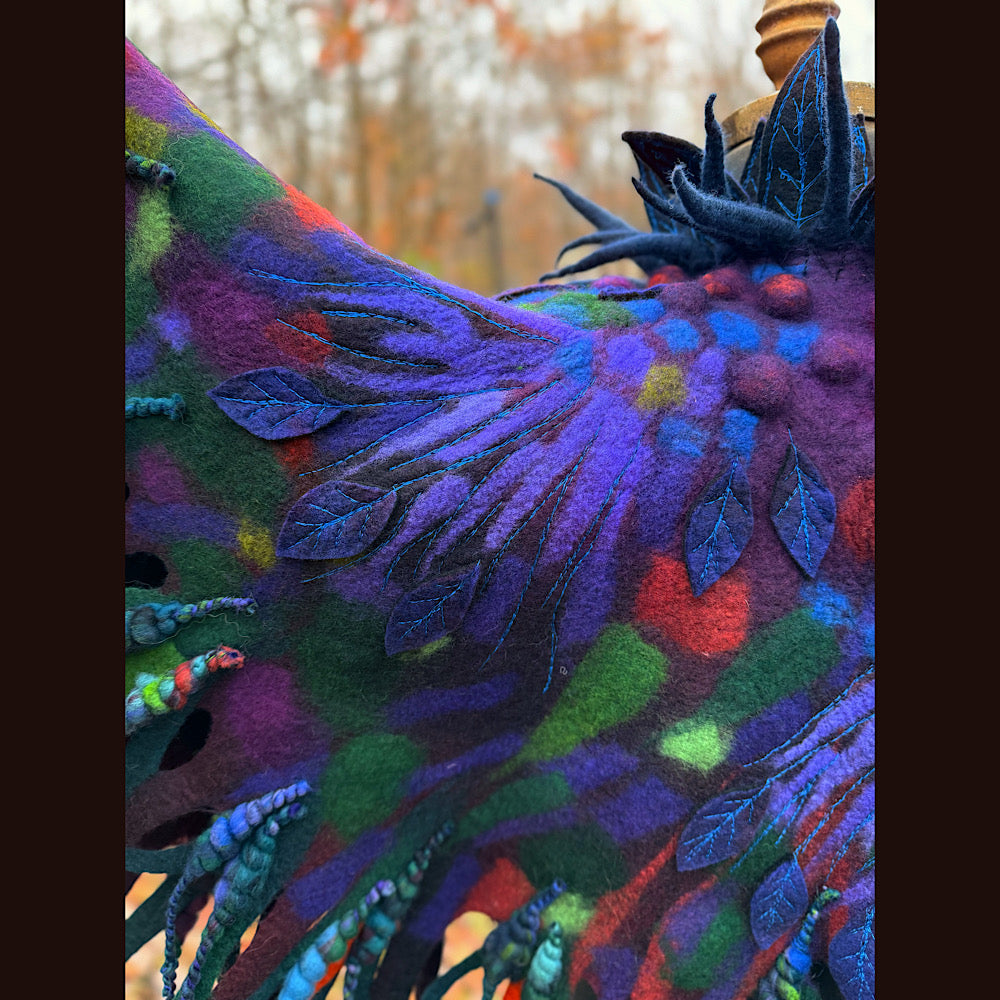 Handmade wool Felted Capelet