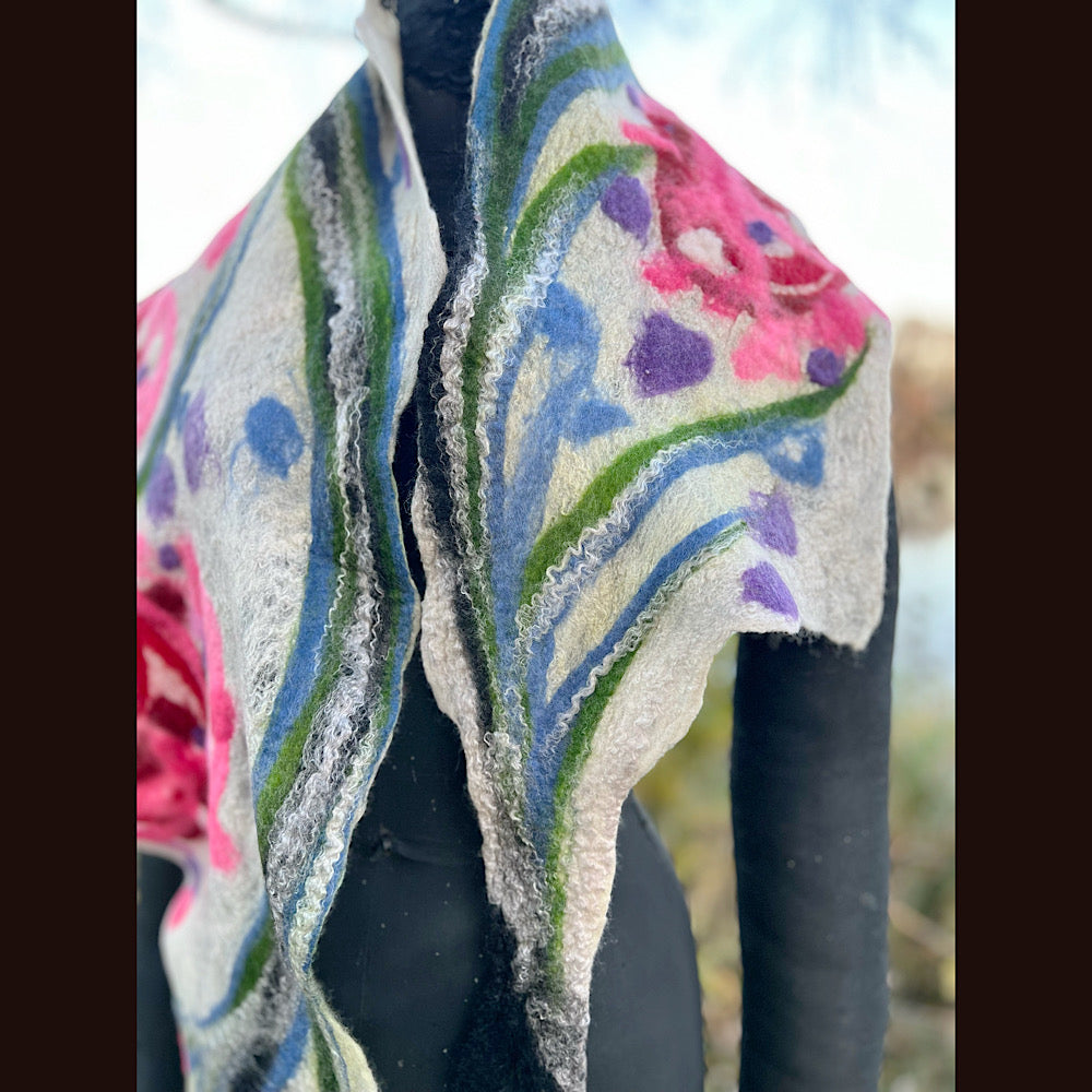 Felted Scarf 82” X 13”