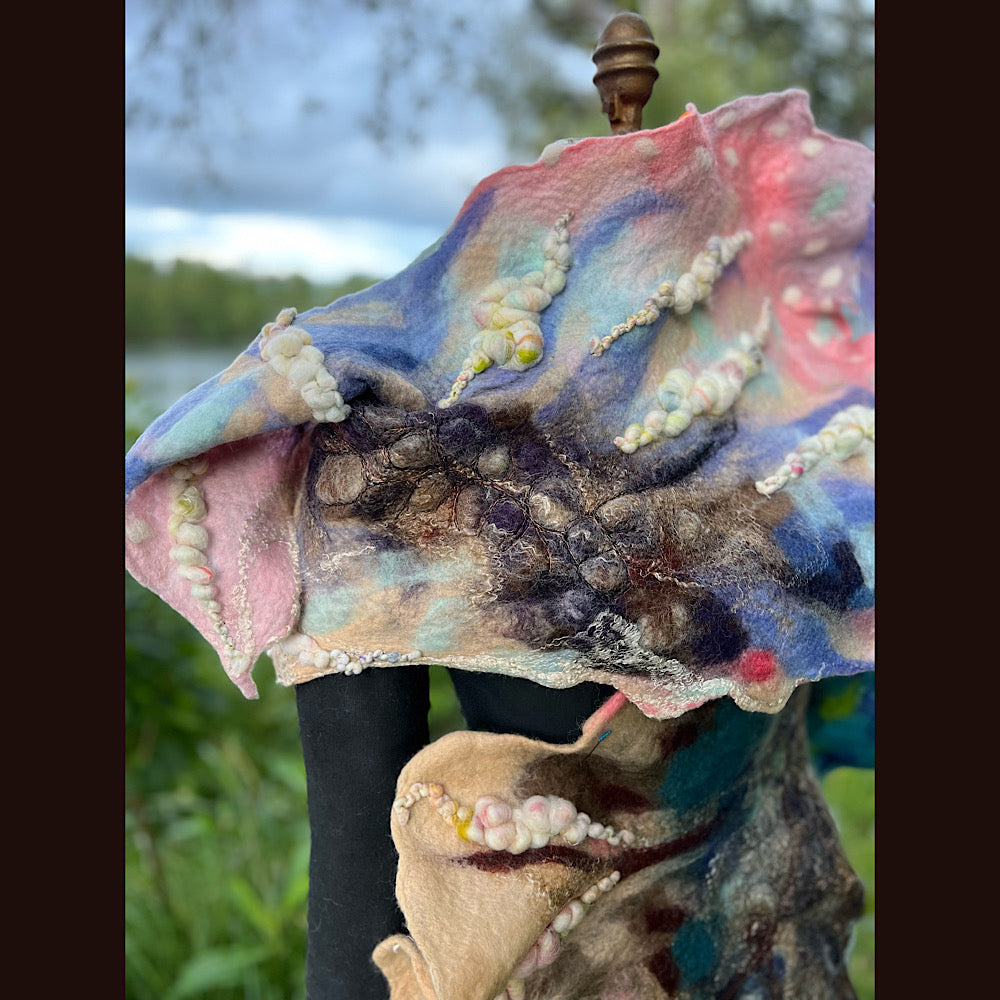 Felted Shawl 90” X 17”