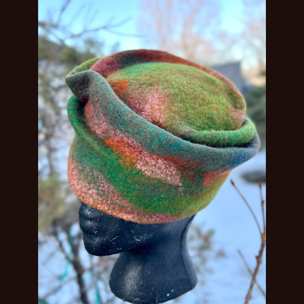 Felted top hat 23” 1/2 medium