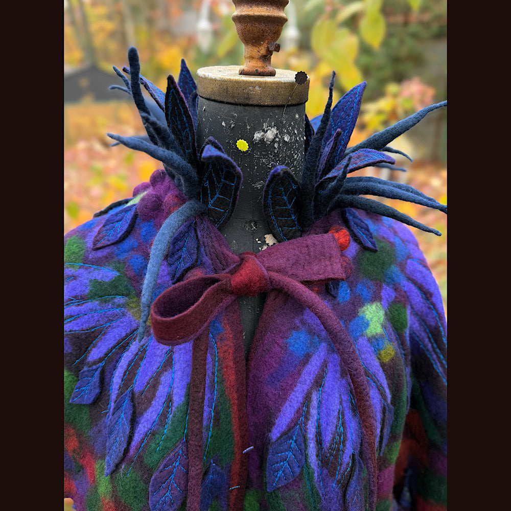 Handmade wool Felted Capelet