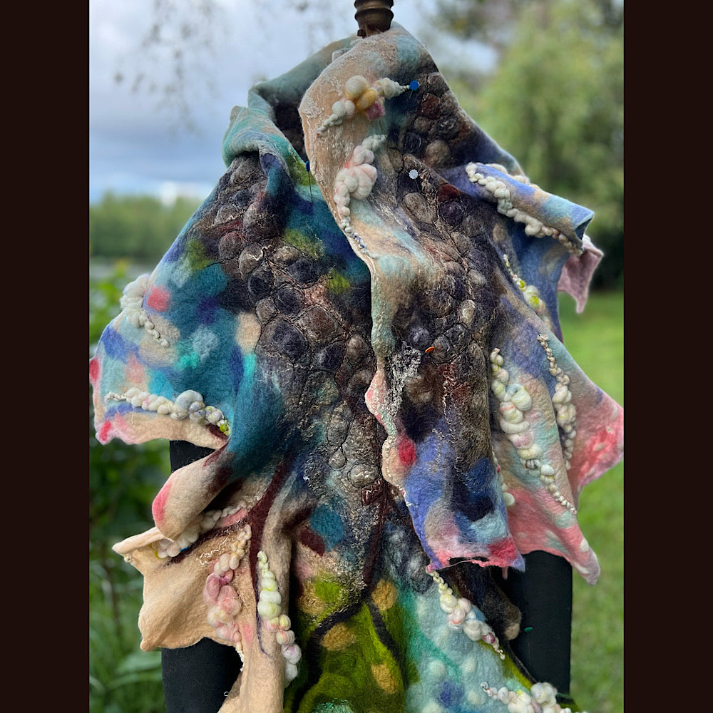 Felted Shawl 90” X 17”