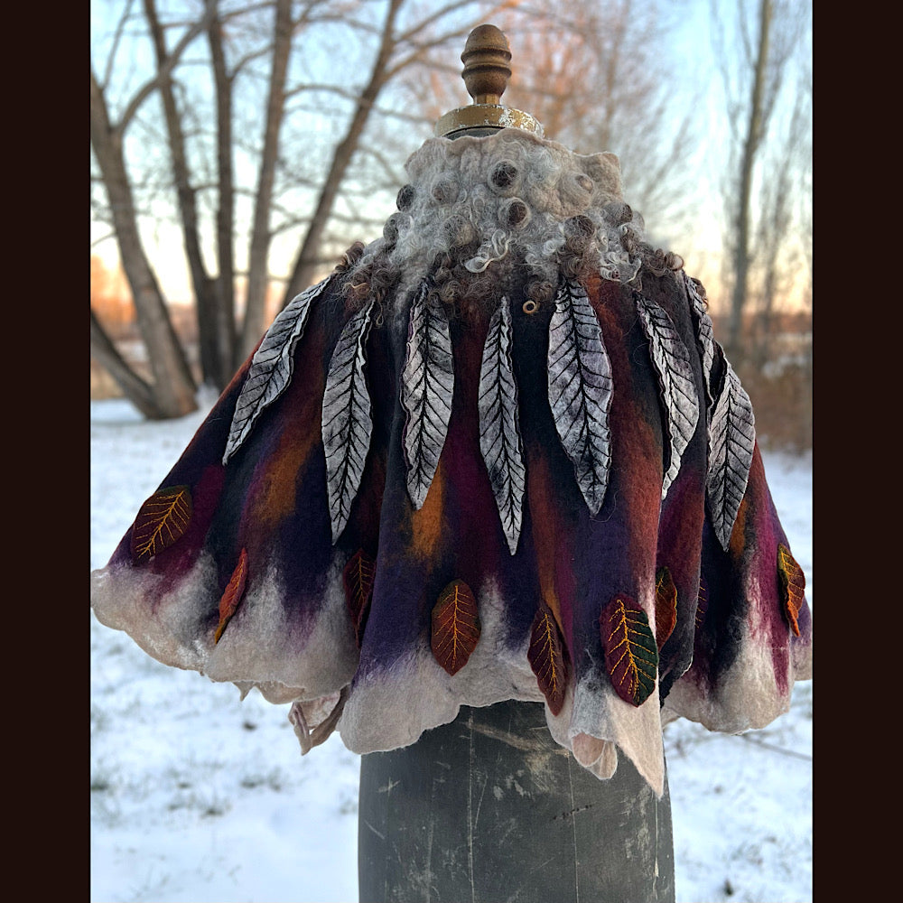 Première neige felted scarf 63” X 20”