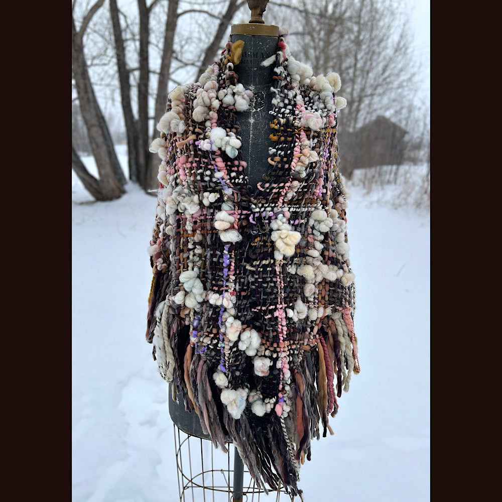 Woven shawl 84”X 34”