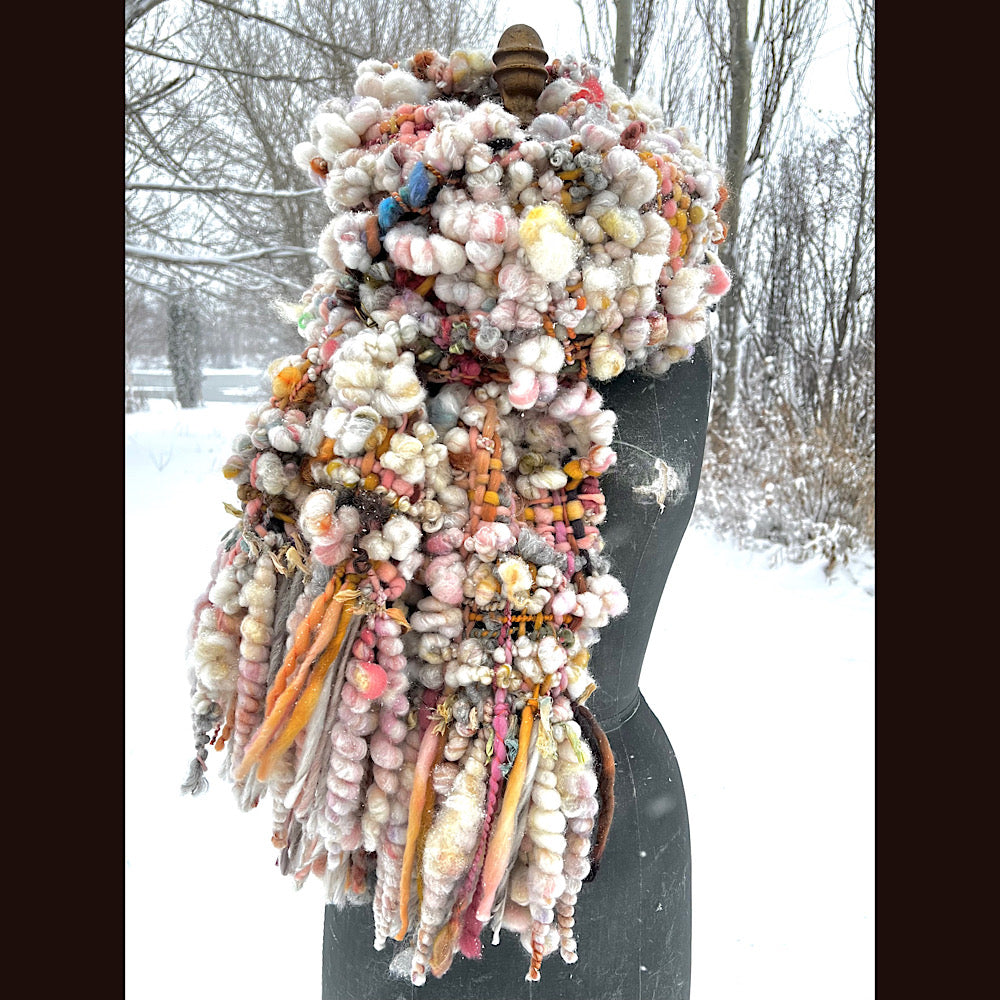 The Golden Rose Scarf 88” X 10”