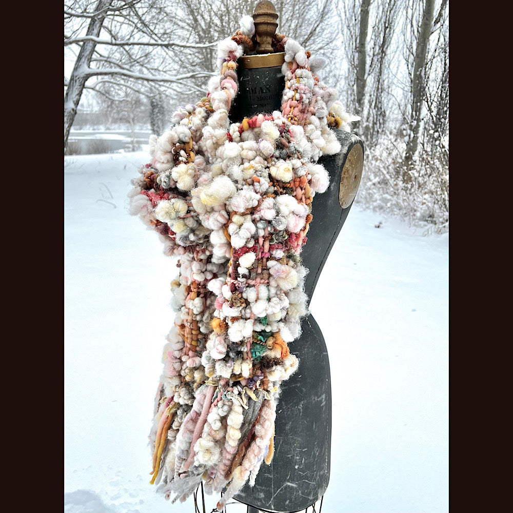 The Golden Rose Scarf 88” X 10”