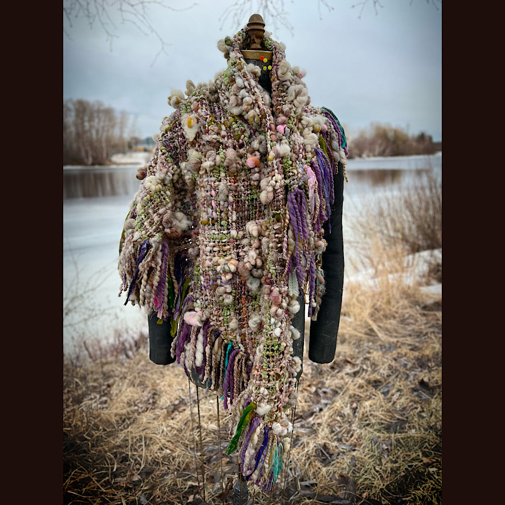 Woven shawl 82” X 37”