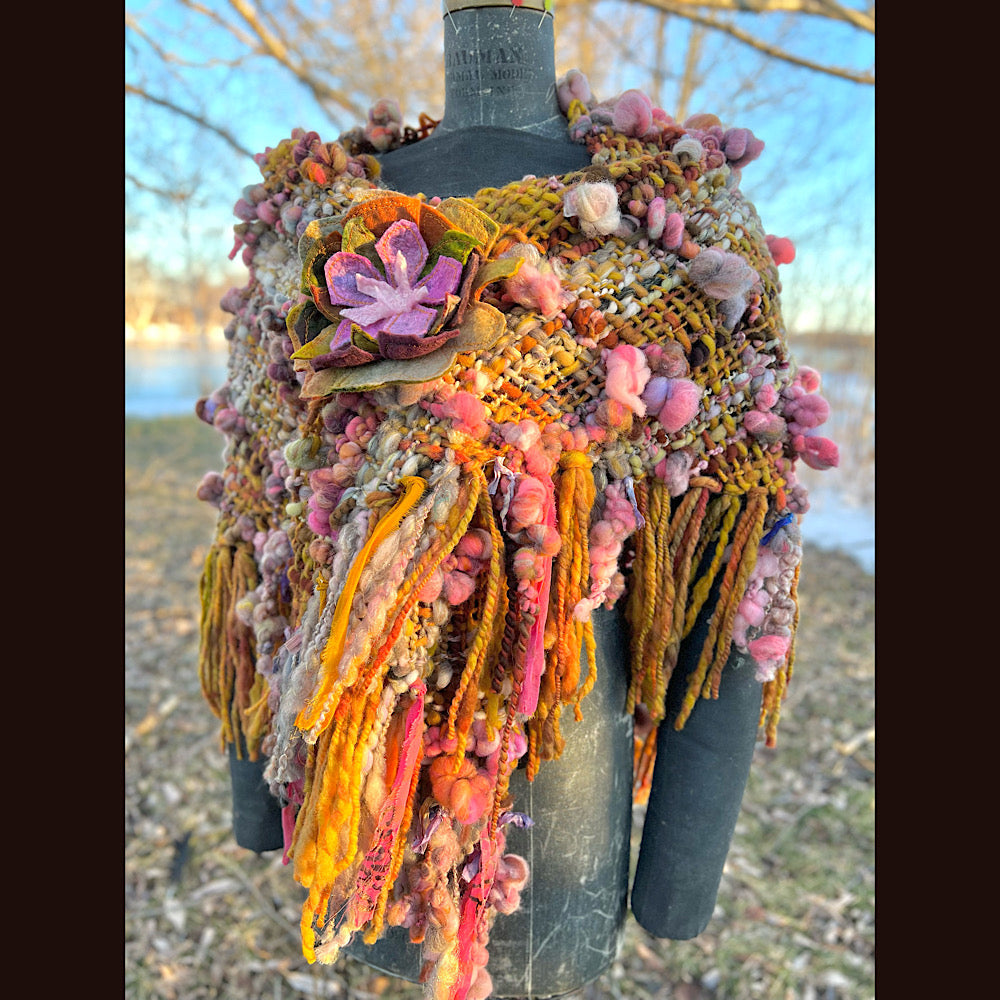 Woven shawl 82” X 37”