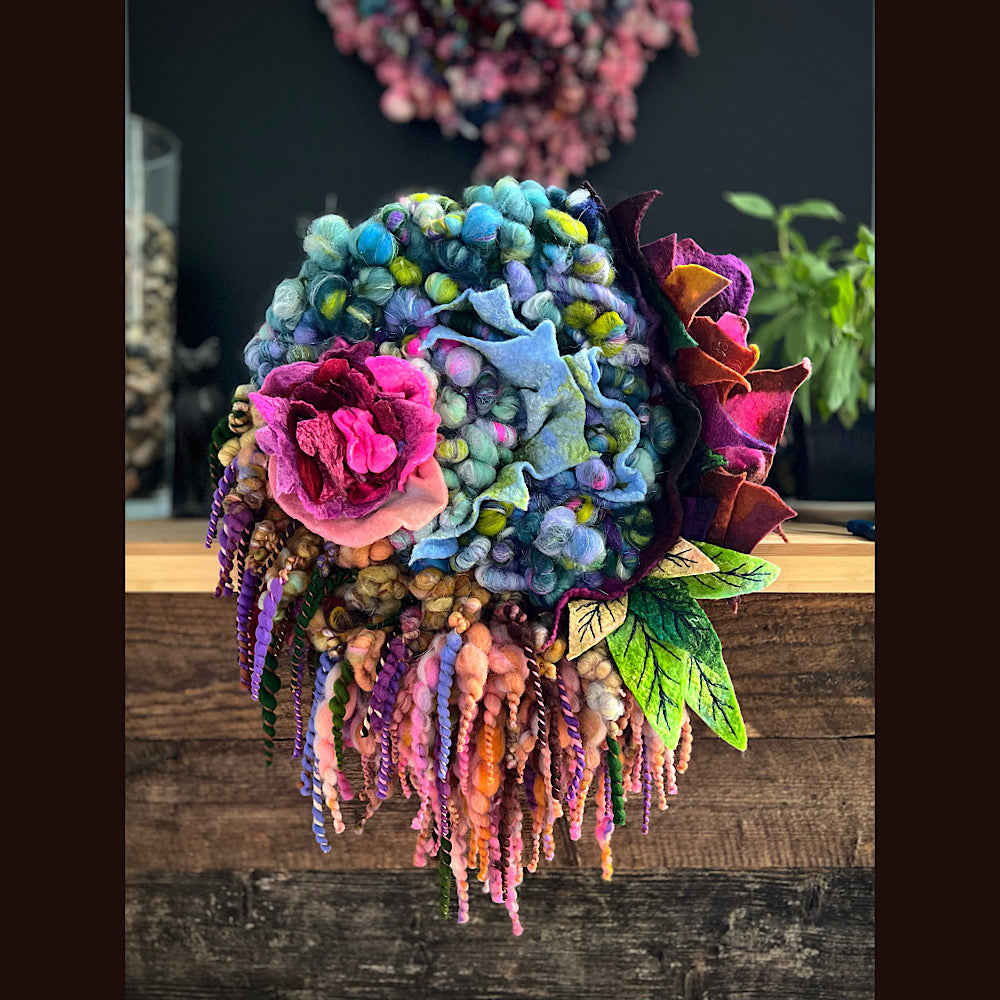 Round woven wall hanger 15” X 20”