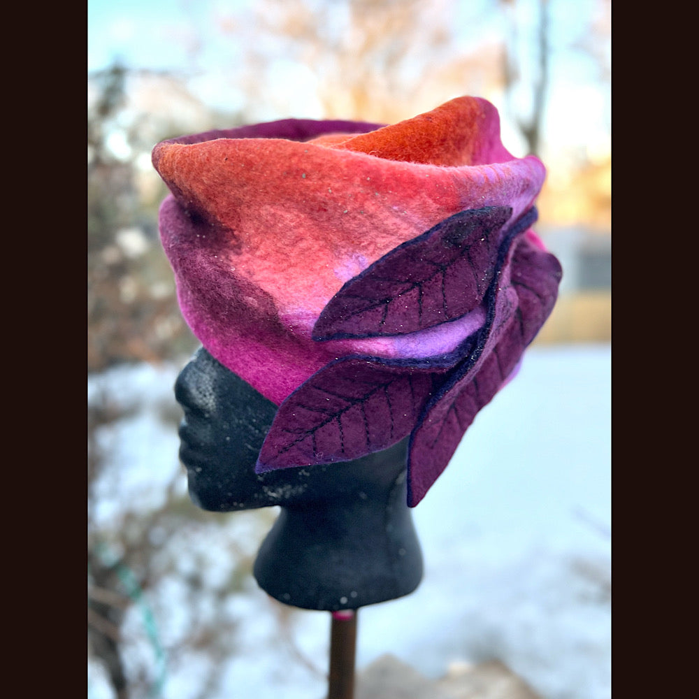 Felted top hat 23” 1/2 medium