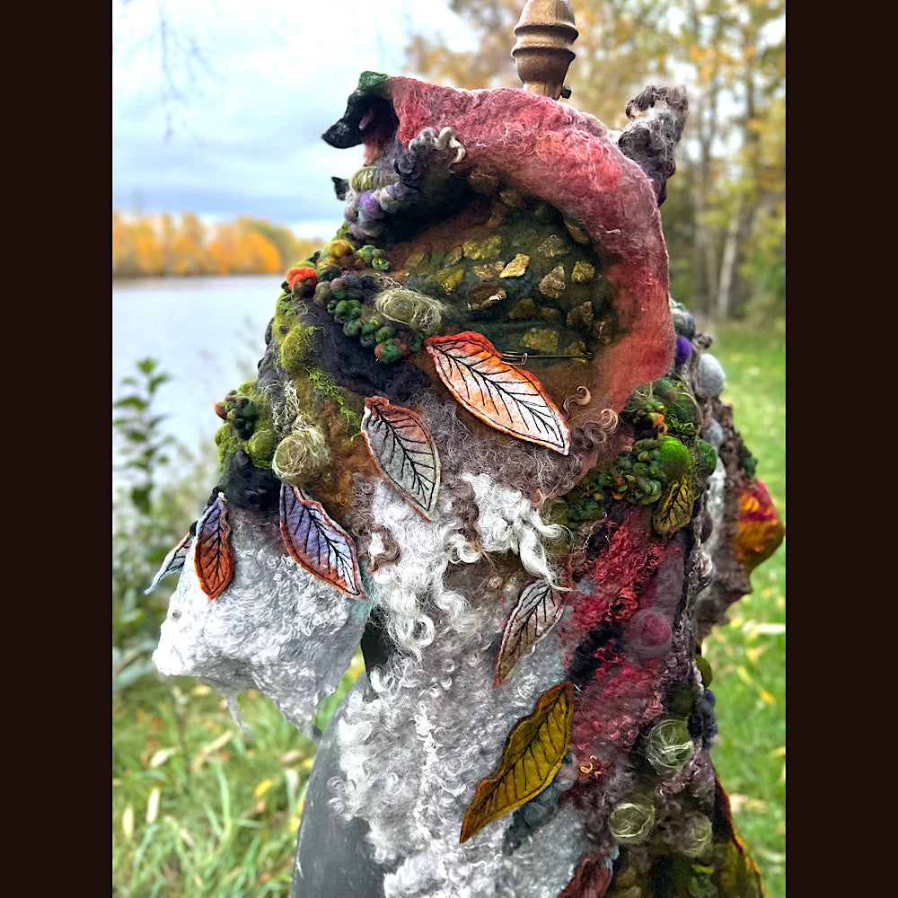 Reserved- Tundra felted shawl 78” X 22”- *this shawl has been extended *