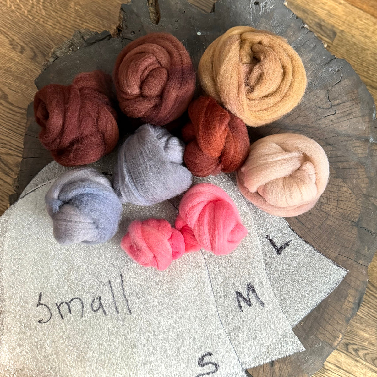 wool Felted hat kit 7 onces 195 grams