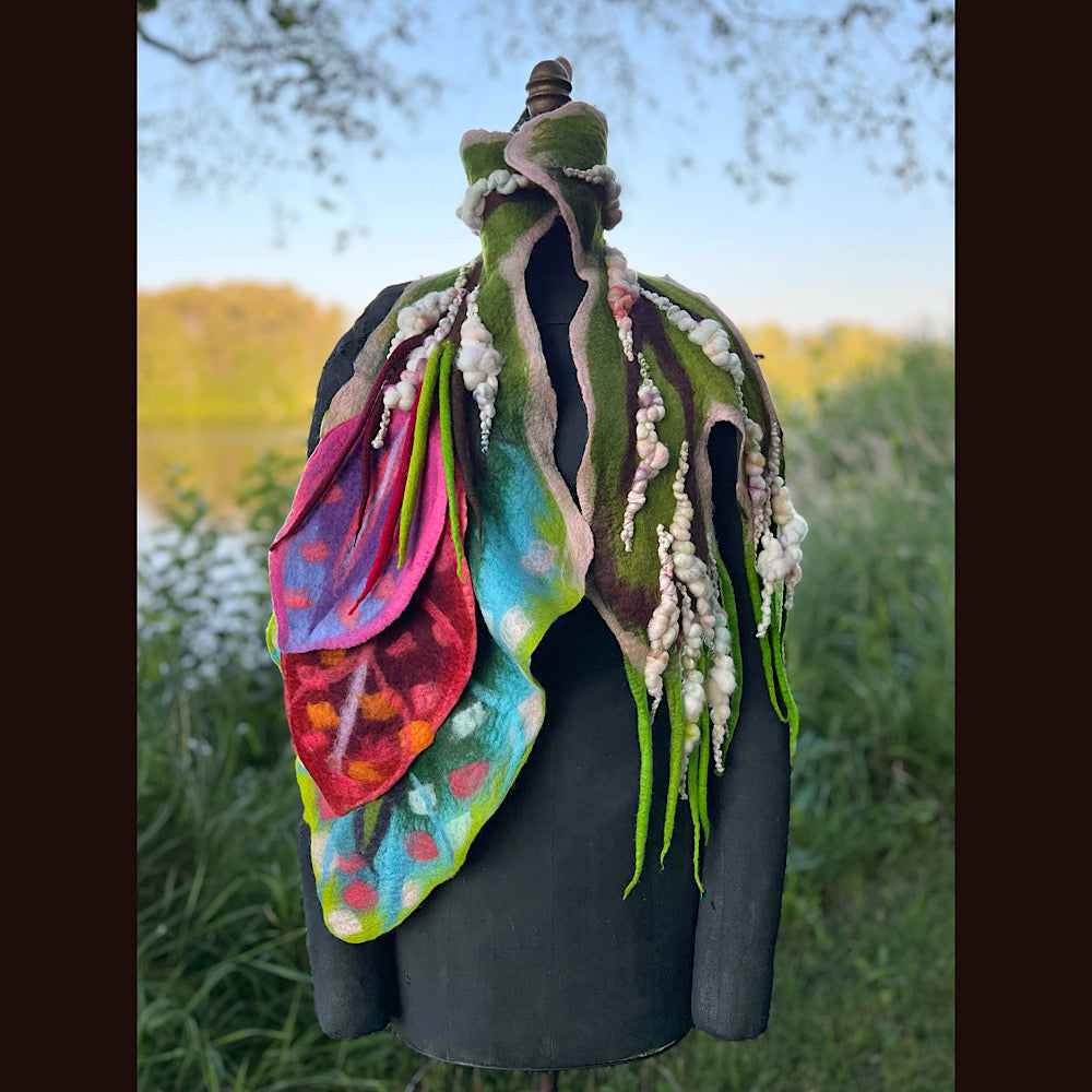 Felted Scarf 62” X 12”