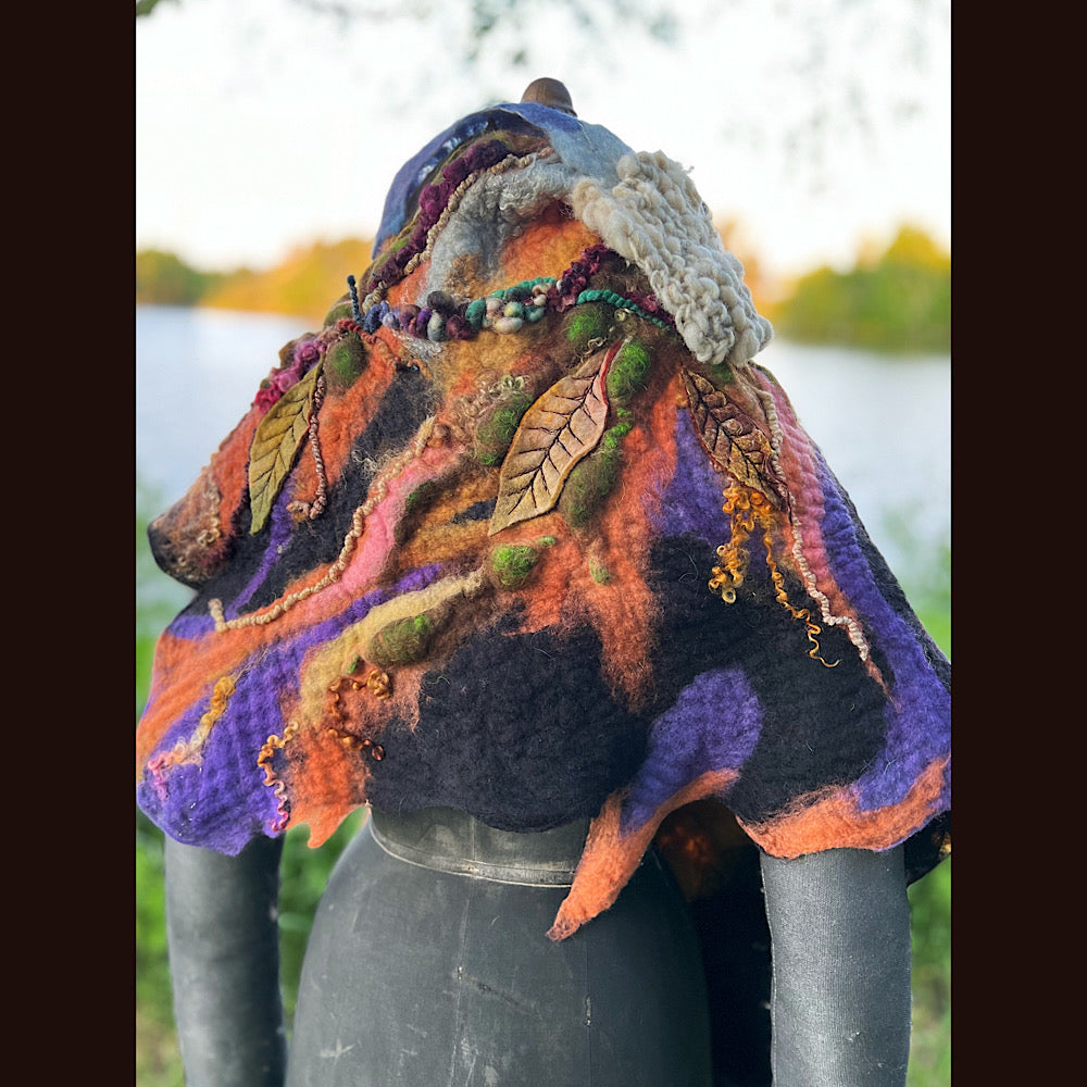 Felted Shawl 86” X 29”