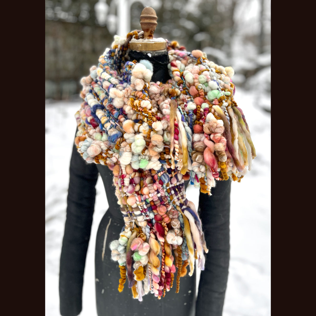 The Golden Rose Scarf 86” X 9”