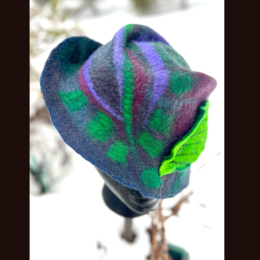 Mini Felted top hat medium