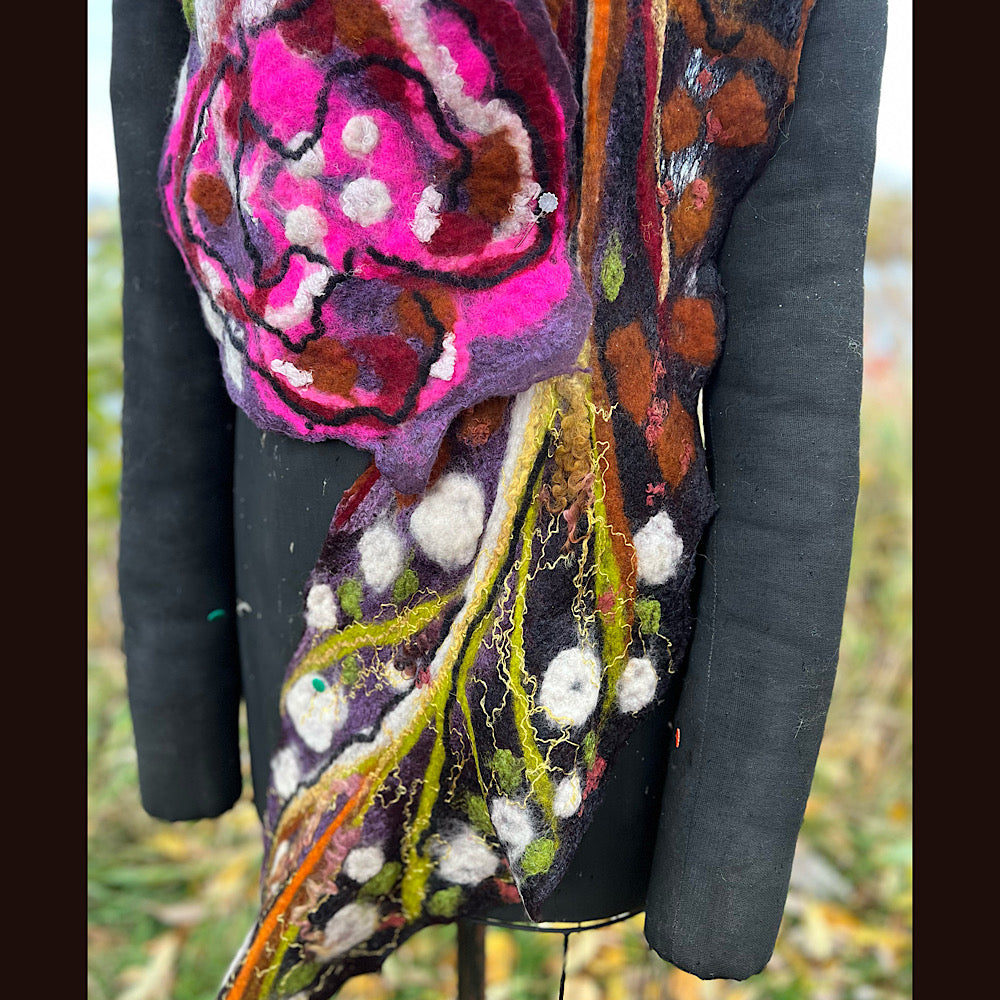 Felted Scarf 84” X 13”