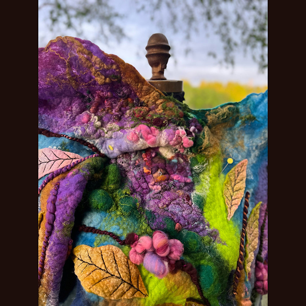 Felted Shawl 74”X 27”