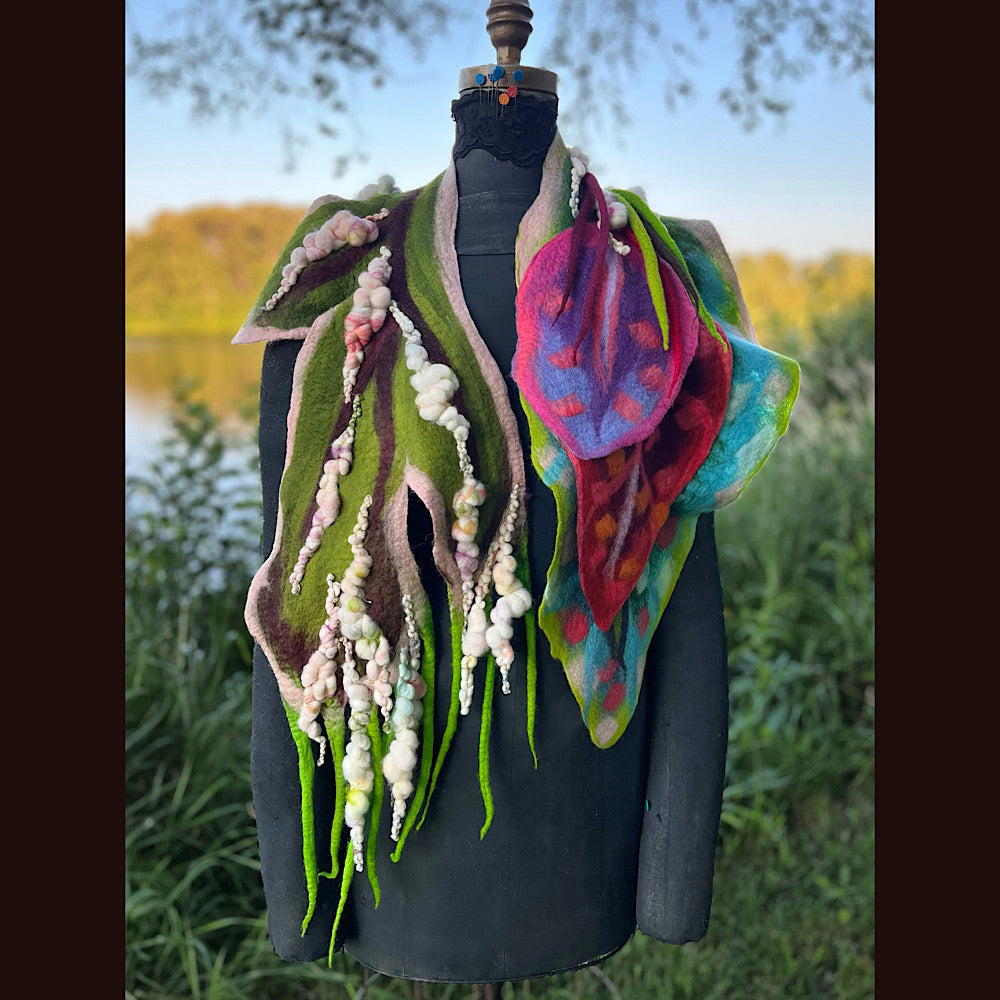 Felted Scarf 62” X 12”